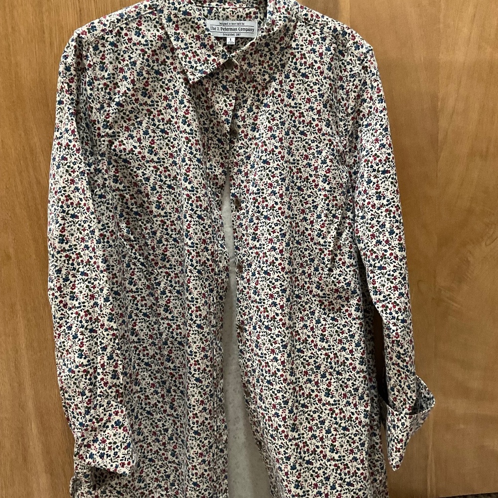 Floral button down blouse